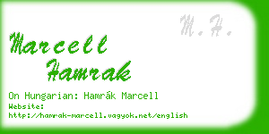 marcell hamrak business card