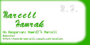 marcell hamrak business card